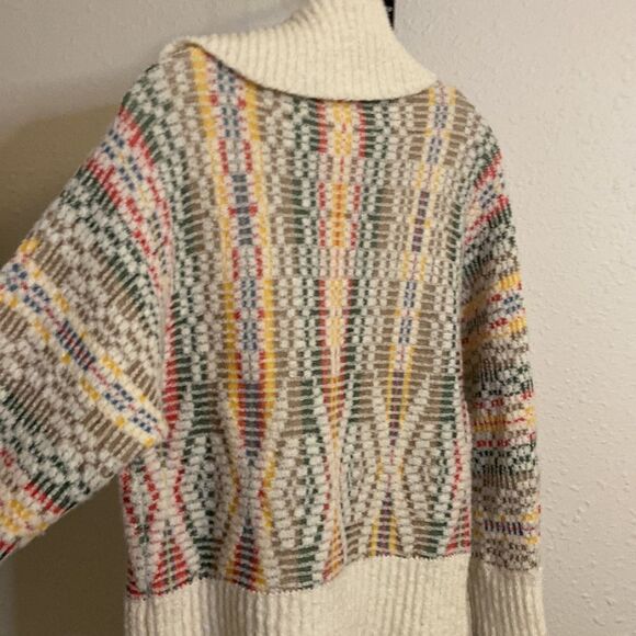 Anthropologie’s Sleeping on Snow Wool Blend Nordic Style Turtleneck size Small - Picture 7 of 7